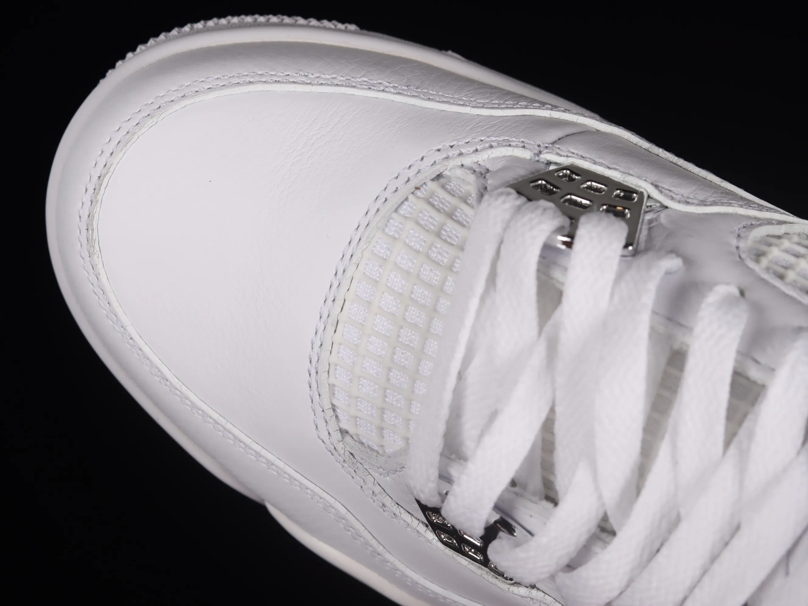 All Categories Air Jordan Jordan Series Basketball Shoes Air Jordan 4 Pure Original Version Air Jordan 4 Retro "PureMoney" AJ4 Joe 4 White Cat Full First Layer Authentic Standard 308497-100